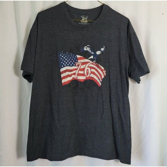 Men's XL T-shirts LOT of Two 2 Tee Staghorn River Bass Pro Shops Graphic EUC - Picture 8 of 10